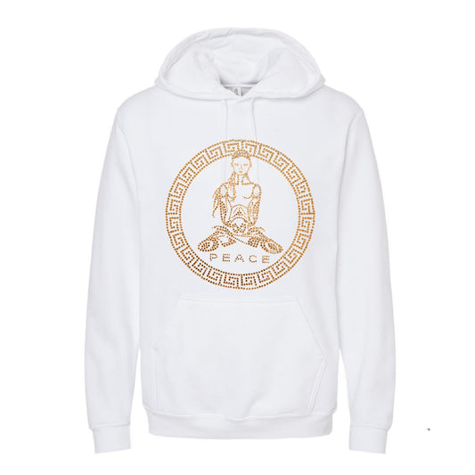 Peace Hoody (Gold Rhinestones)