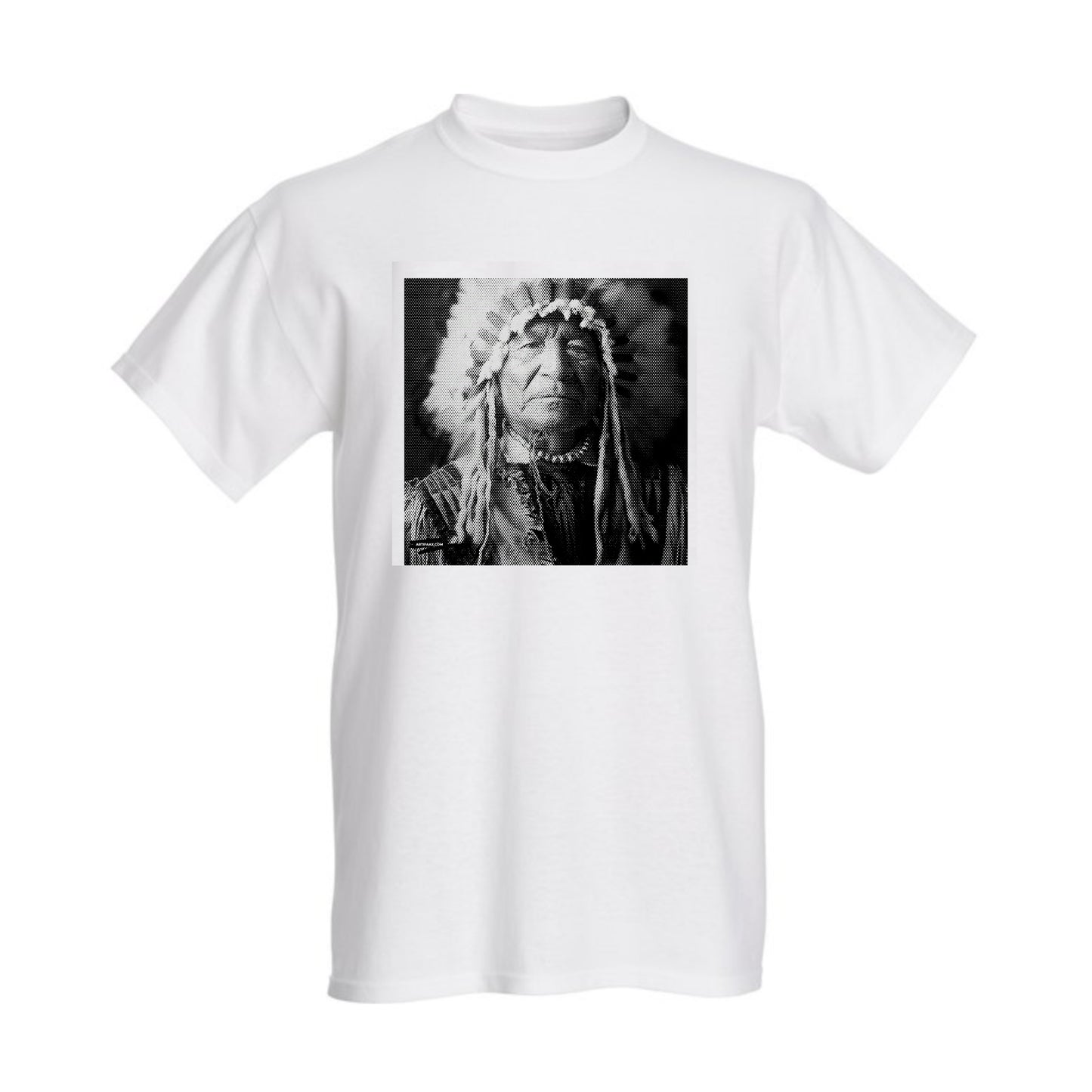 Chief 'Screen' Print on White T shirt