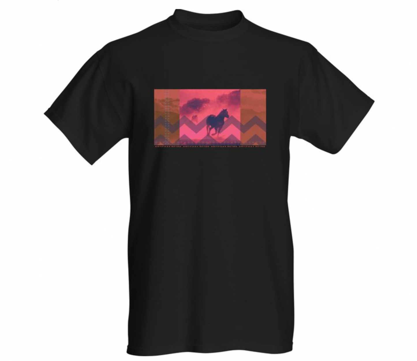 Wild Spirit Gentle Heart BRN/Coral Black T-shirt