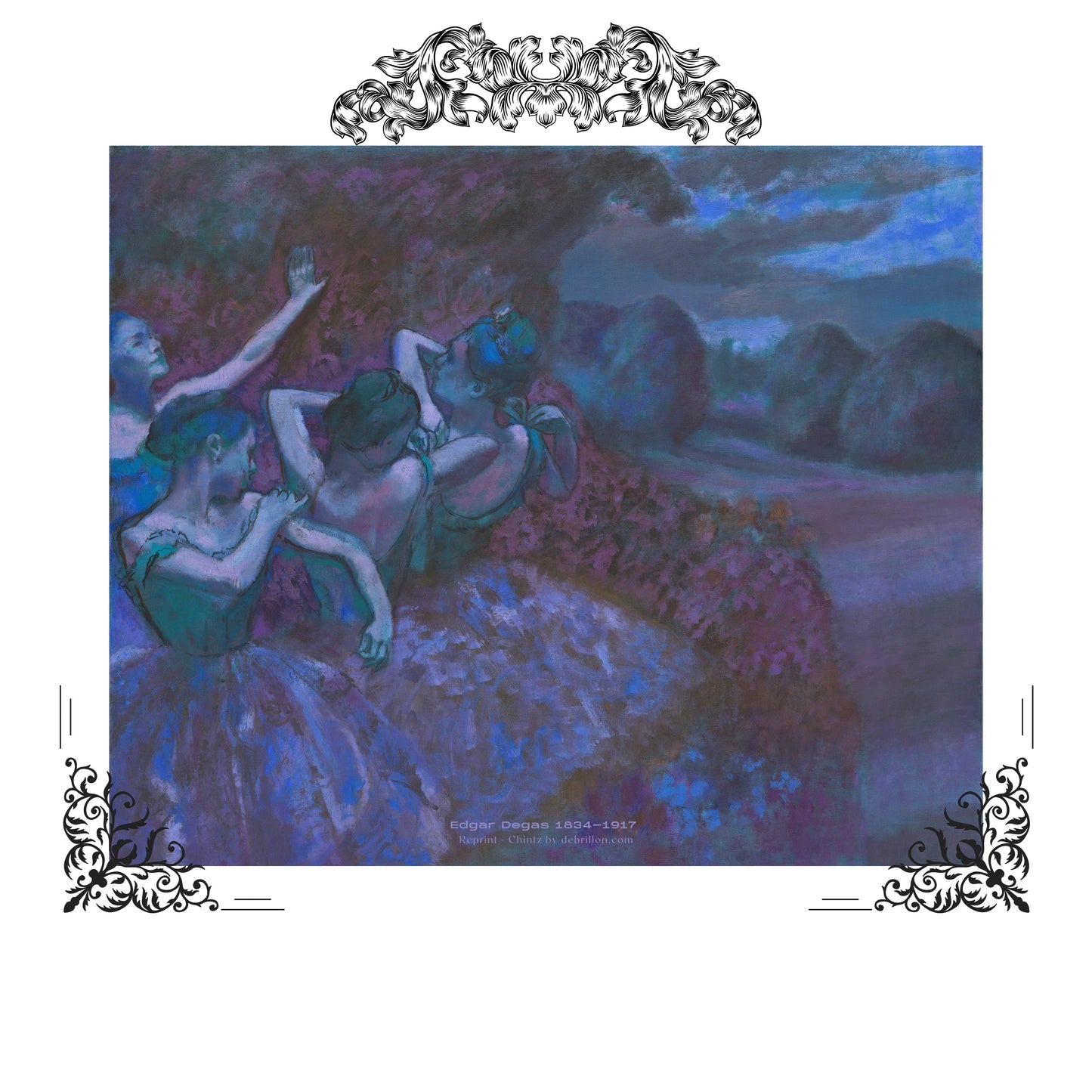 Edgar Degas-Forest Dancers in Blue