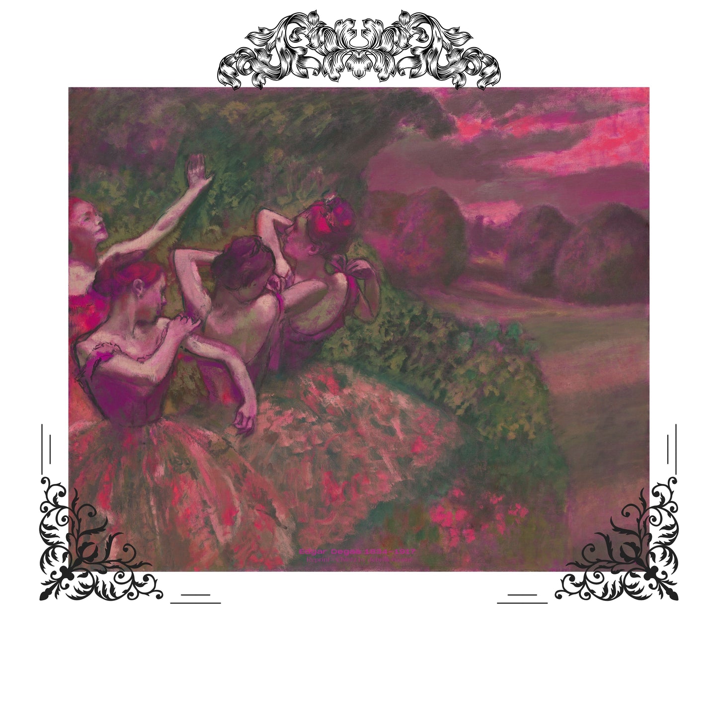 Edgar Degas-Forest Dancers in Pink